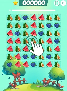 画像ギャラリー No.002のサムネイル画像 / 「つなげてフルーツパズル」がYahoo!ゲームのかんたんゲームで配信開始