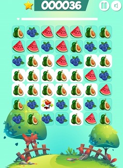 画像ギャラリー No.003のサムネイル画像 / 「つなげてフルーツパズル」がYahoo!ゲームのかんたんゲームで配信開始