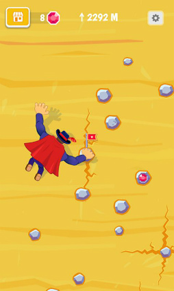 画像ギャラリー No.003のサムネイル画像 / 「ロッククライマー」がYahoo!ゲーム かんたんゲームで配信開始