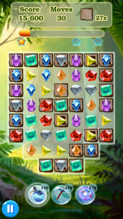 画像ギャラリー No.003のサムネイル画像 / Yahoo!ゲーム かんたんゲームに「森の宝石パズル」が追加