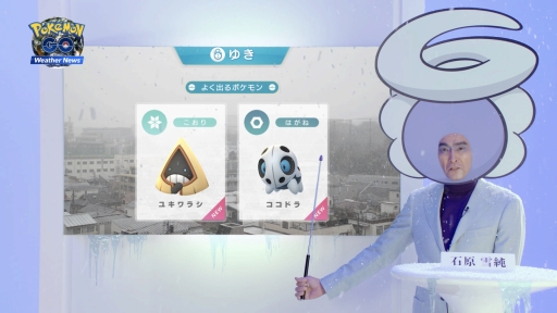 画像ギャラリー No.003のサムネイル画像 / 「Pokémon GO」，気象予報士の石原良純さんが「天気連動機能」を解説する映像が公開に