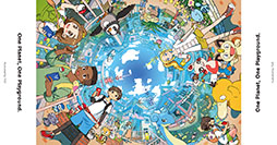 ���������꡼ No.004�Υ���ͥ������ / �֥ݥ����GO�פ�5��ǯ��ǰ���������������缡�Ǽ��ء�����ˤ����5̾�κ�Ȥ�360�٤ηʿ���1�����Ȥ���������饹�Ȥ�����