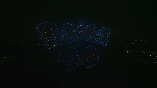 画像ギャラリー No.001のサムネイル画像 / 「ポケGO」おたる潮まつりでドローンショーを開催