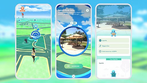 画像ギャラリー No.001のサムネイル画像 / 「ポケモンGO」,ほかのトレーナーとポケモンを見せ合える「ポケストップおひろめ」を実装。大きさを競って報酬をもらおう