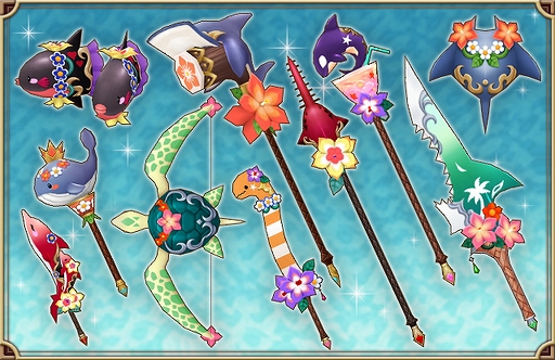 画像ギャラリー No.002のサムネイル画像 / 「アルケミアストーリー」,夏らしいデザインの武器などが手に入る最大80連無料ガチャが開催