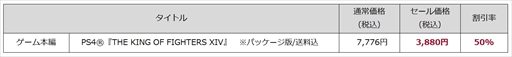 画像ギャラリー No.003のサムネイル画像 / PS4版「THE KING OF FIGHTERS XIV」,ゲーム本編やDLCをお得な価格で購入できるスプリングセールが開催
