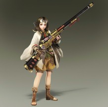 画像ギャラリー No.001のサムネイル画像 / 「討鬼伝2」の武器紹介動画「銃」が公開。弾種を使い分けることで攻撃のバリエーションが変化