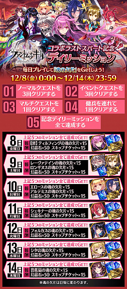 画像ギャラリー No.005のサムネイル画像 / 「誰ガ為のアルケミスト」，コラボクエスト「ファントムオブアルケミスト」に新EXステージが追加