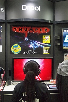 ［TGS 2015］ゲーム世界にどっぷり浸かれるリズムアクション「Thumper」のプレイレポート