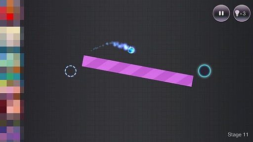 画像ギャラリー No.005のサムネイル画像 / ボールをゴールに入れるだけ。ゲーム性もタイトルも超シンプルなiOS向けアクションパズルゲーム「a.」を紹介する「(ほぼ)日刊スマホゲーム通信」第945回