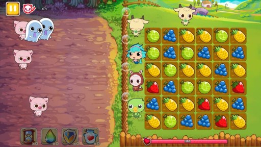 画像ギャラリー No.003のサムネイル画像 / Pontaポイントを溜められるアクションパズル「あにまるポンポン」が配信開始