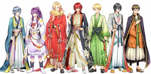 恋愛ゲーム「源氏物語~男女逆転恋唄~」が配信開始。本編第1弾では2人
