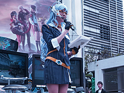 画像ギャラリー No.003のサムネイル画像 / 「ガンスリンガー ストラトス3」の稼働記念イベントが新宿ステーションスクエアで開催。歴代シリーズ出演声優3人が,トークやミニゲームを展開