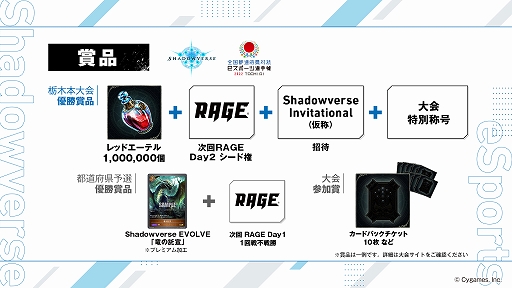 画像ギャラリー No.003のサムネイル画像 / 全国都道府県対抗eスポーツ選手権 2022 TOCHIGI,「Shadowverse」部門の大会概要決定。予選エントリー受付も開始