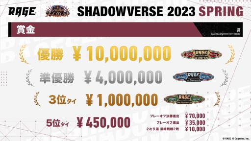 RAGE Shadowverse 2023 Springץȥ꡼դ򳫻