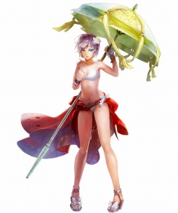 画像ギャラリー No.002のサムネイル画像 / 「ヘクサウォーズ」水着武将が登場する「サマーフェスガチャ」を実施