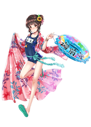 画像ギャラリー No.004のサムネイル画像 / 「ヘクサウォーズ」でサマーフェスが開幕。水着姿のお市が登場