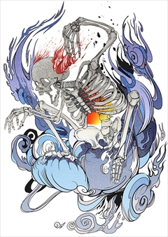 God Wars 時をこえて 竹安佐和記氏のイラストで八百万の神々 風神 雷神 鹿神 白蛇神 猪神 九尾のキツネ を紹介