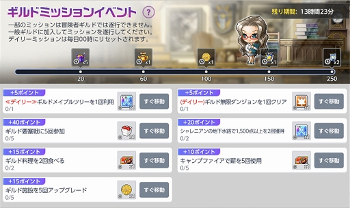 画像ギャラリー No.005のサムネイル画像 / 「メイプルストーリーM」,新イベントの開催やギルド機能の改編などを含むアップデートを実施