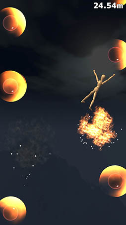 画像集#003のサムネイル/マネキンを爆風で吹き飛ばし月を目指せ。「空飛ぶマネキン」を紹介する「（ほぼ）日刊スマホゲーム通信」第1003回