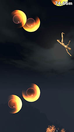 画像集#006のサムネイル/マネキンを爆風で吹き飛ばし月を目指せ。「空飛ぶマネキン」を紹介する「（ほぼ）日刊スマホゲーム通信」第1003回