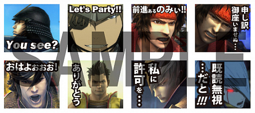 画像ギャラリー No.001のサムネイル画像 / 「戦国BASARA」のLINEクリエイターズスタンプが配信