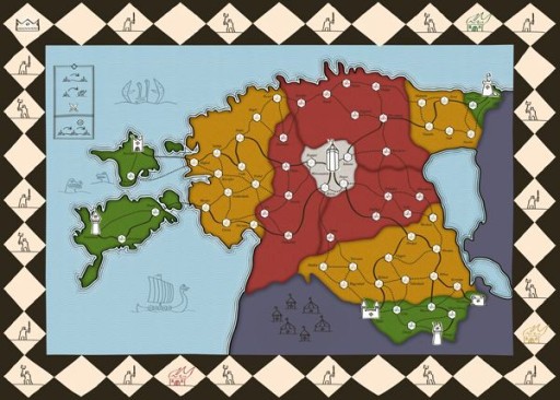 画像ギャラリー No.006のサムネイル画像 / エストニアからやってきた,北方十字軍がテーマの協力型ボードゲーム「Lembitu」。勝ち目の薄い戦争を,どう戦うか