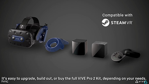 画像集#021のサムネイル/HTC，5K解像度になった新型VR HMD「VIVE Pro 2」と「VIVE Focus 3」を6月下旬に発売