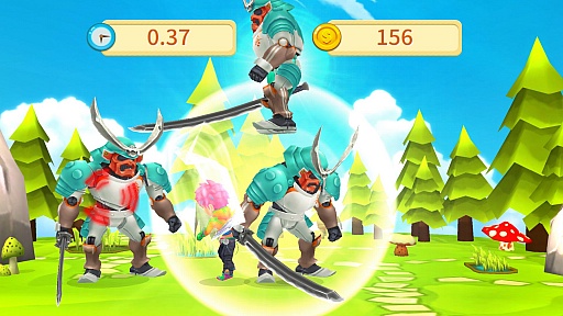 画像ギャラリー No.005のサムネイル画像 / インフレ具合がクセになる。スマホ向けアクションゲーム「30秒ヒーロー」を紹介する「（ほぼ）日刊スマホゲーム通信」第1042回