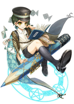 画像ギャラリー No.004のサムネイル画像 / 「ワクサガ」,安倍晴明&エルルーンが制服姿に。GWキャンペーンを実施