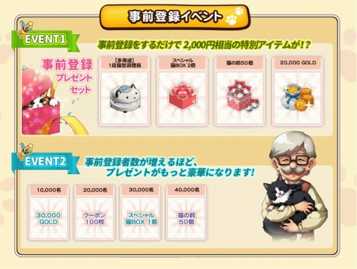 画像ギャラリー No.004のサムネイル画像 / スマホ向けSLG「マイにゃんカフェ」の事前登録がスタート。猫を育てながら猫カフェ経営