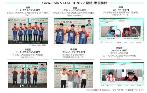 画像ギャラリー No.002のサムネイル画像 / 高校生を対象としたeスポーツ大会「Coca-Cola STAGE:0 2022」が閉幕。各部門の結果を発表