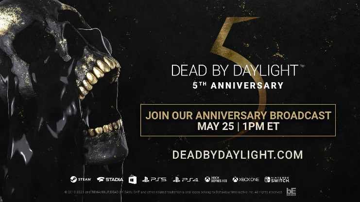 Dead By Daylight 5周年記念配信は日本時間5月26日2時から バイオハザード コラボチャプターで実装される新コンテンツのお披露目も Dead By Daylight 5周年記念配信は日本時間5月26日2時から バイオハザード コラボチャプターで実装される新コンテンツのお披露目も