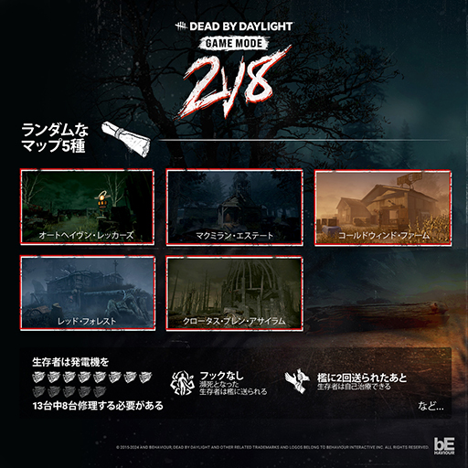 画像ギャラリー No.002のサムネイル画像 / 「Dead by Daylight」カオスな期間限定モード「2対8モード」を開始。本日から無料プレイも可能に