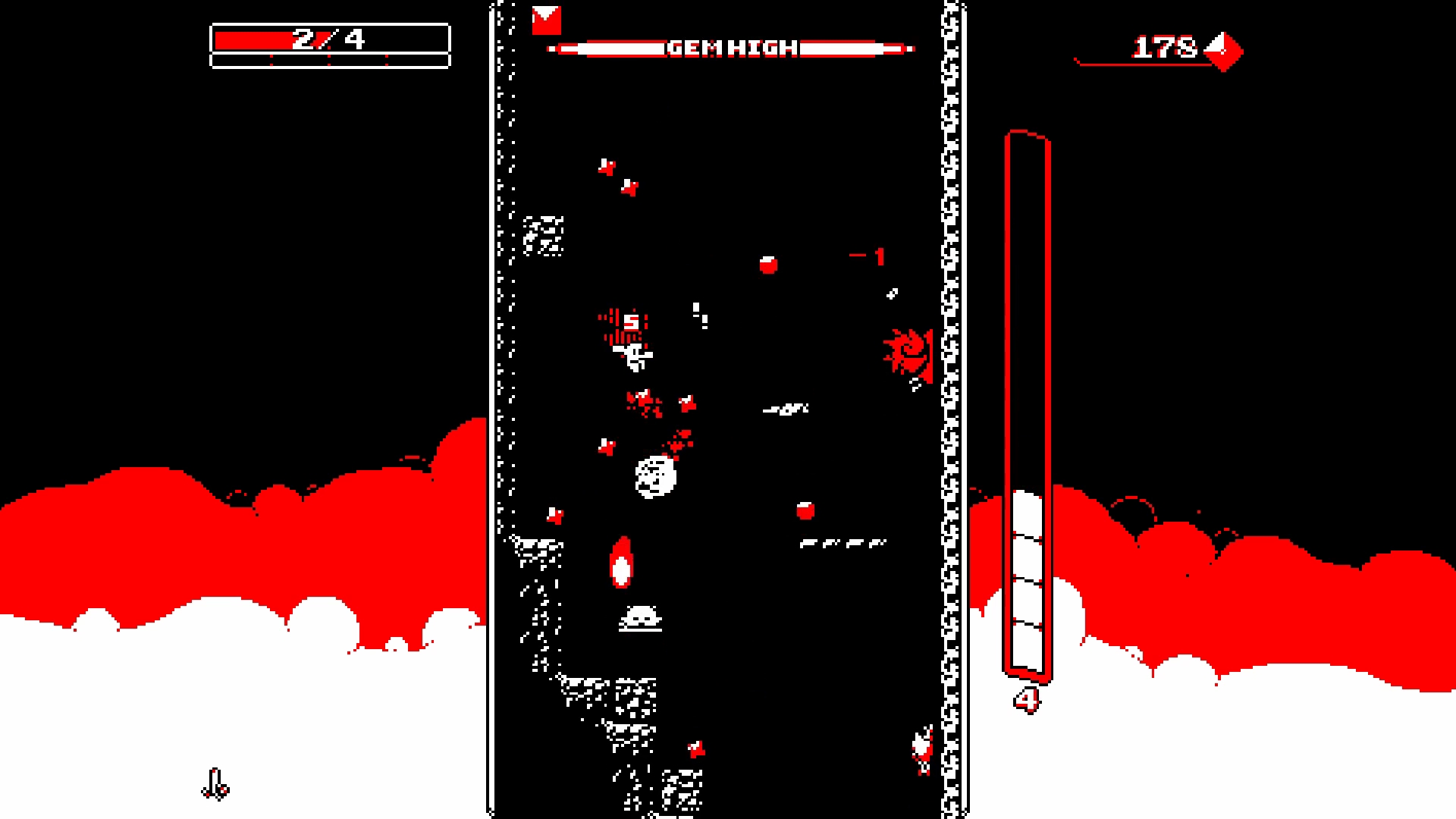 画像集 003 Ps Vita版 Downwell が配信開始 井戸をひたすら落ちる2dアクション 4gamer Net