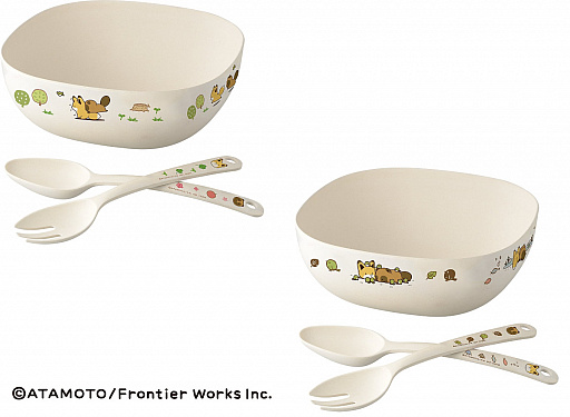 画像ギャラリー No.001のサムネイル画像 / 「トレバ」に「タヌキとキツネ」のサラダボウルセットが登場