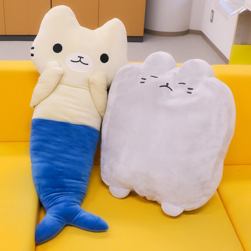 画像ギャラリー No.001のサムネイル画像 / クレーンゲームアプリ「トレバ」に四コマ漫画「ねこようかい」の“にんぎょ”と“ぬりかべ”が登場