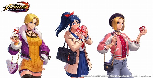 画像ギャラリー No.004のサムネイル画像 / 「KOF ALLSTAR」,バレンタイン衣装の香澄・キング・マリーが登場