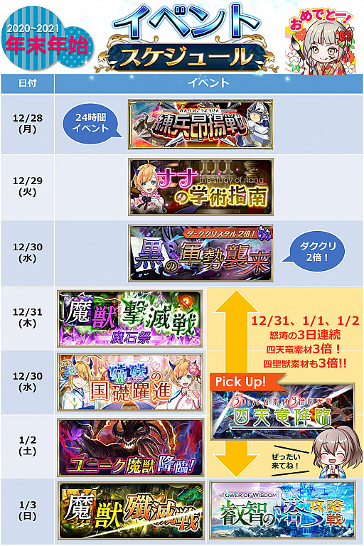 画像ギャラリー No.002のサムネイル画像 / 「クリスタル オブ リユニオン」,年またぎのキャンペーンでお正月スキンなどが登場