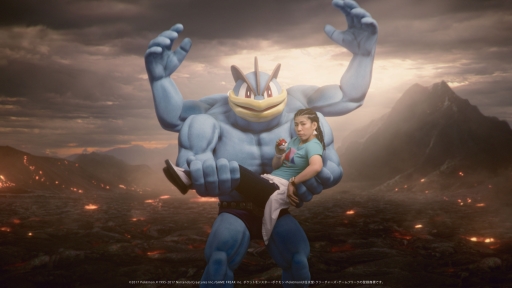 ポケットモンスター サン ムーン あの吉田沙保里さんの得意技を覚えた サオリのカイリキー が全国の店舗で2月8日から配信