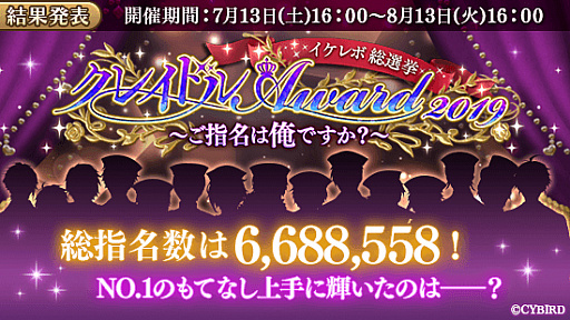 画像ギャラリー No.003のサムネイル画像 / 「イケメン革命◆アリスと恋の魔法」,イケレボ総選挙の結果が発表。公約についての情報も
