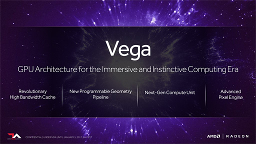 画像集#031のサムネイル/西川善司の3DGE：AMD，次世代GPU「Vega」における4つの技術ポイントを公開。HBM2はキャッシュで使う!?