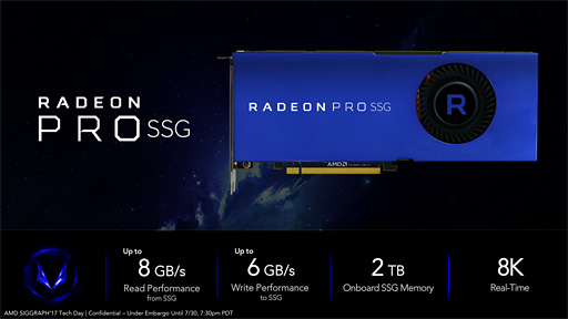 画像集#020のサムネイル/［SIGGRAPH］AMDの本気GPU「Radeon RX Vega」がついに発表。「GTX 1080をしのぐ理論性能」で399ドル（税別）から。8月14日発売