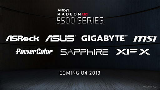 ꡼ No.016Υͥ / AMDߥɥ륯饹GPURadeon RX 5500ץ꡼ȯɽNaviΥΡPCGPUо