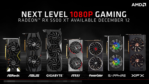 画像集#008のサムネイル/AMD，エントリークラスの新型GPU「Radeon RX 5500 XT」を発表。RX 5500シリーズがようやく店頭に並ぶことに