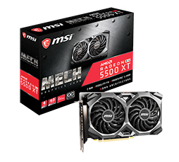 画像ギャラリー No.004のサムネイル画像 / Radeon RX 5500 XT搭載グラフィックスカードがASRockとMSIから登場。メモリ容量8GB版と4GB版をラインナップ