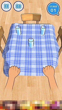 画像ギャラリー No.004のサムネイル画像 / ひたすら引っぱり続けるフリックアクションゲーム「俺に引けないテーブルクロスはない!!」を紹介する「(ほぼ)日刊スマホゲーム通信」第1087回