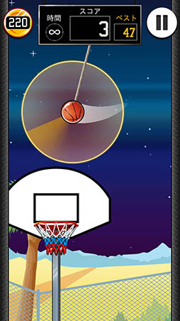 画像ギャラリー No.011のサムネイル画像 / ロープを切って連続ゴールを狙え。カジュアルゲーム「Basket Fall」を紹介する「(ほぼ)日刊スマホゲーム通信」第1108回