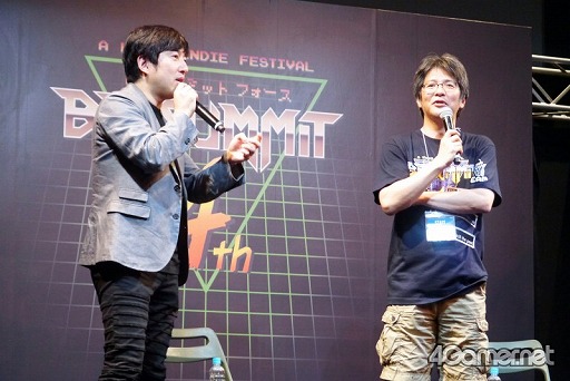 画像ギャラリー No.001のサムネイル画像 / 須田剛一氏&飯田和敏氏が「BitSummit 4th」で講演。「やりたいことを作品に込め,仲間と共にサバイブしてほしい」と,インディークリエイターに熱いエール