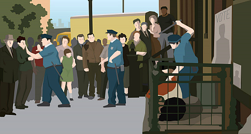 画像集#002のサムネイル/汚職を重ねて“退職金”を貯め込め。悪徳警察署長の姿を描く社会派アドベンチャー「This is the Police」が7月28日にリリース